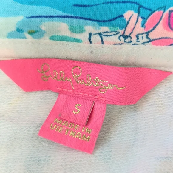 Lilly Pulitzer Skipper Popover Postcards From Positano Small Long Sleeve - Picture 9 of 10